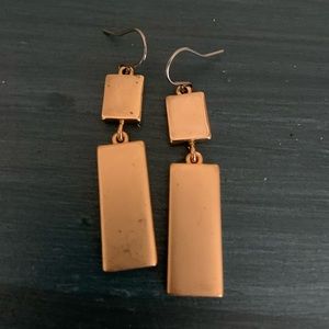 Gold-colored earrings